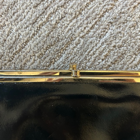 Hobo Black Patent Leather Clutch/Wallet - Picture 2 of 6